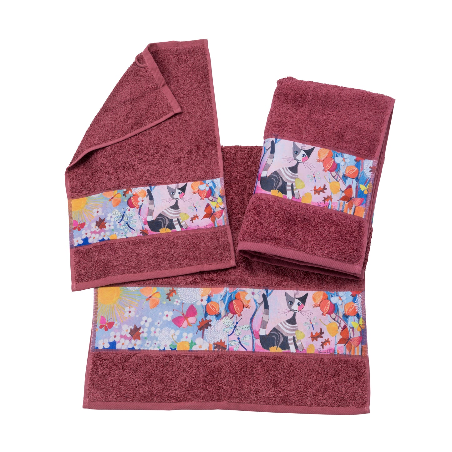 Rosina Wachtmeister - Design Melograni - Duschtuch - Beere 70 x 140 cm